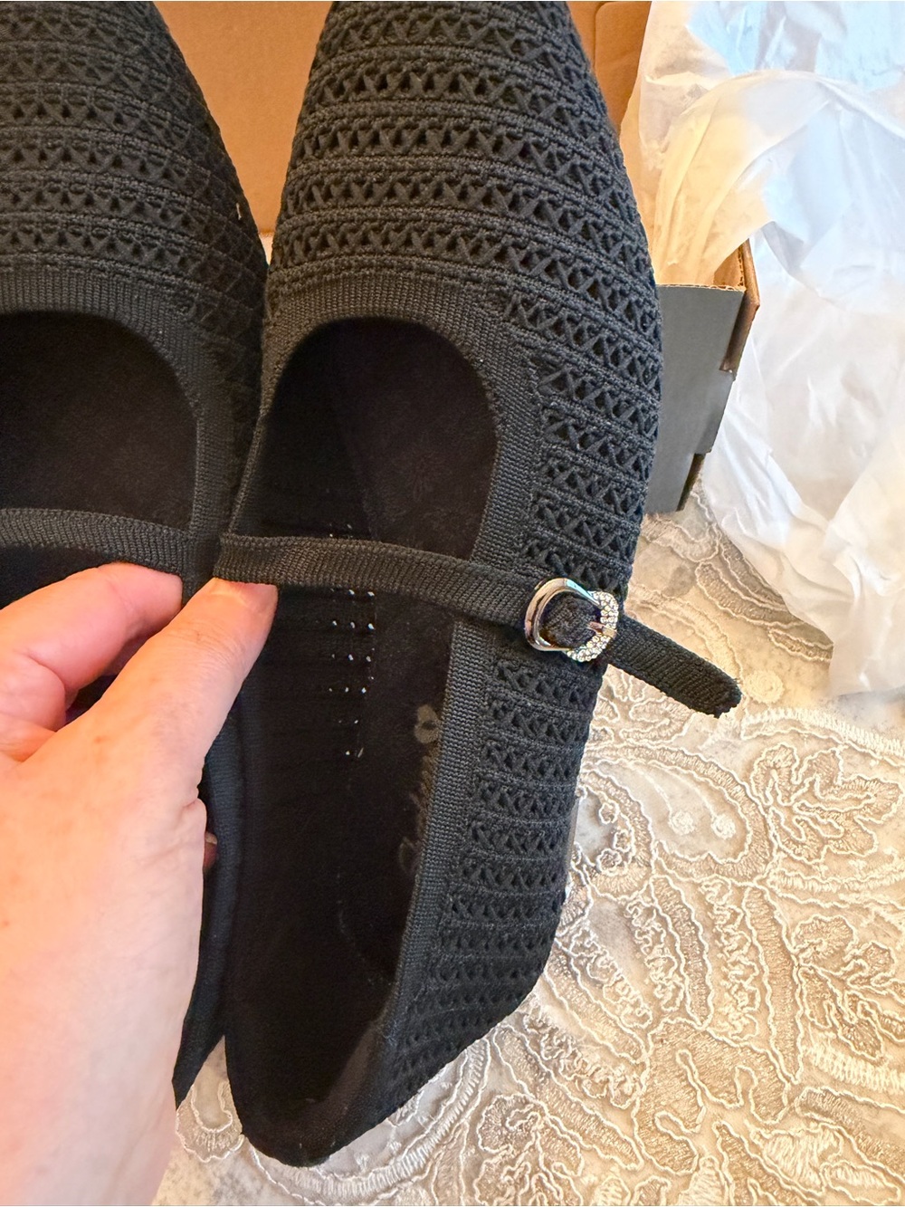 SKECHERS Women's Cleo Snip Slip-On Mary Jane Flats. Size 8 - Picture 8 of 13